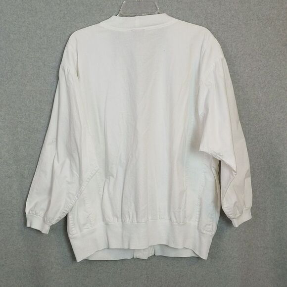 Ms. Tops White Lightweight Jacket Women's 20W VINTAGE 80s - Picture 2 of 6